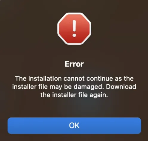 图片[1]-Mac教程 – 打开Install安装包 报错error解决方法-玩客空间