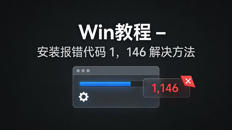Win教程 – Adobe系列 安装报错代码 1，146 解决方法-玩客空间